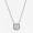 Pandora Jewelry Square Sparkle Halo Necklace 396241CZ
