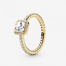Pandora Jewelry Square Sparkle Halo Ring 150188CZ