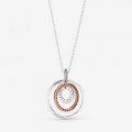 Pandora Jewelry Two-tone Circles Pendant & Necklace 389483C01