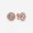 Pandora Jewelry Vintage Circle Stud Earrings Rose gold plated 280721CZ